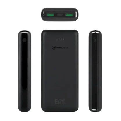 Micropack Elite PD Hızlı Şarj Özellikli Powerbank 18W (20000 mAH) - Siyah